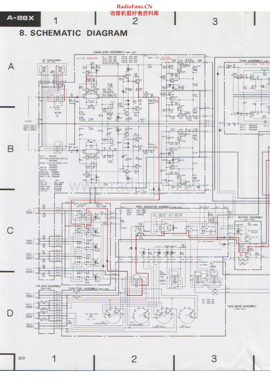 Pioneer-A88X-int-sch 维修电路原理图.pdf_第1页