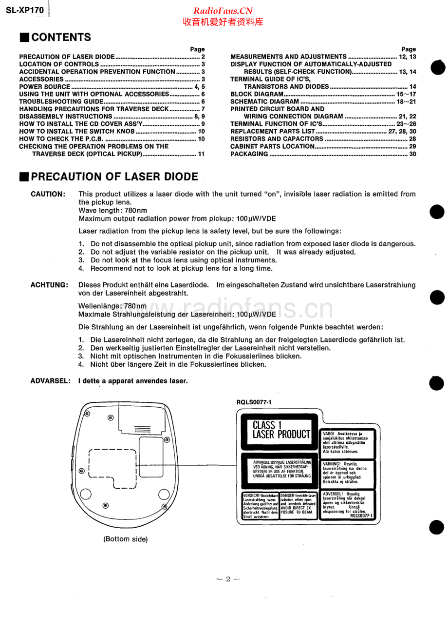 Technics-SLXP170-dm-sm(1) 维修电路原理图.pdf_第2页