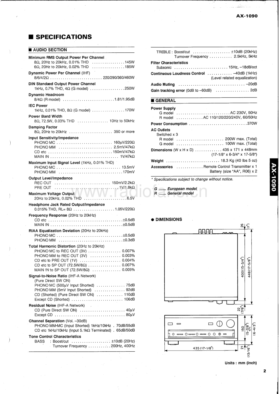 Yamaha-AXV1090-avr-sm(1) 维修电路原理图.pdf_第3页