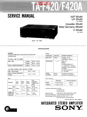 Sony-TAF420A-int-sm 维修电路原理图.pdf