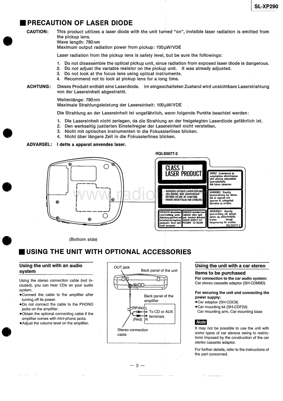 Technics-SLXP290-dm-sm(1) 维修电路原理图.pdf_第3页