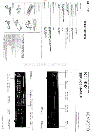 Kenwood-KC992-pre-sm 维修电路原理图.pdf