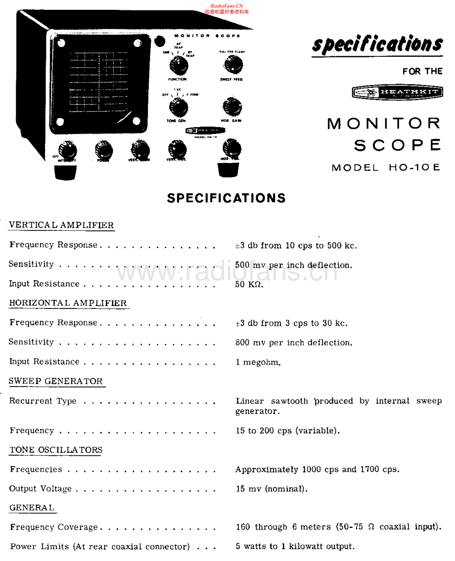 Heathkit-HO10E-ms-sch 维修电路原理图.pdf_第1页