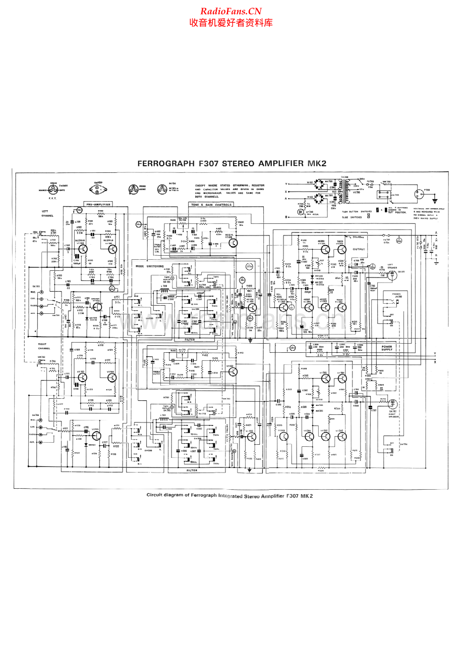 Ferguson-FerrographF307MKII-int-sch维修电路原理图.pdf_第1页