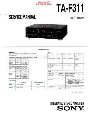 Sony-TAF311-int-sm 维修电路原理图.pdf