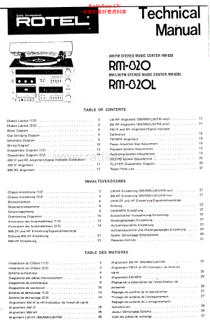 Rotel-RM820-mc-sm 维修电路原理图.pdf