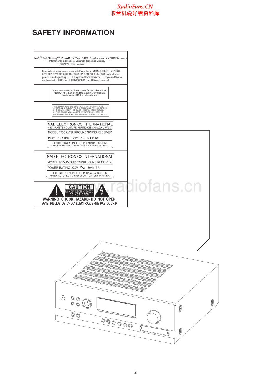 NAD-T755-avr-sm 维修电路原理图.pdf_第2页