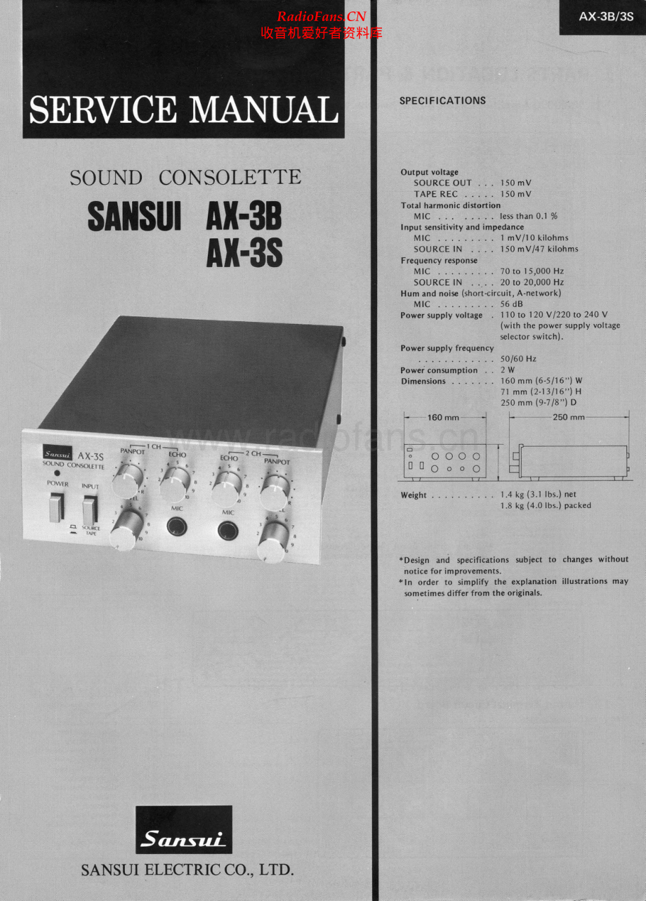 Sansui-AX3S-sc-sm 维修电路原理图.pdf_第1页