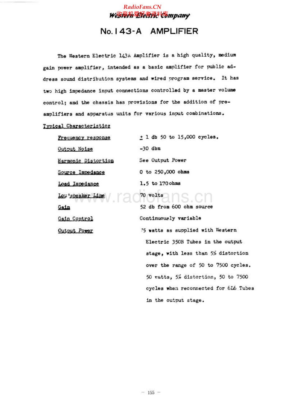 WesternElectric-143A-pwr-sch1 维修电路原理图.pdf_第2页