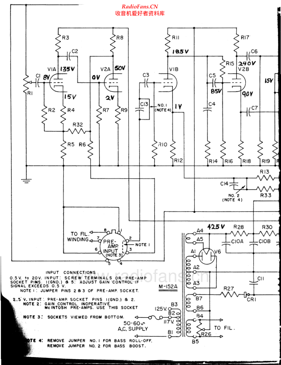 McIntosh-A116-pwr-sch 维修电路原理图.pdf_第1页