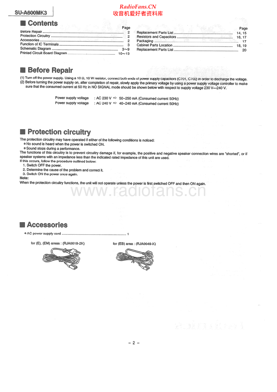 Technics-SUA600MK3-int-sch(1) 维修电路原理图.pdf_第2页