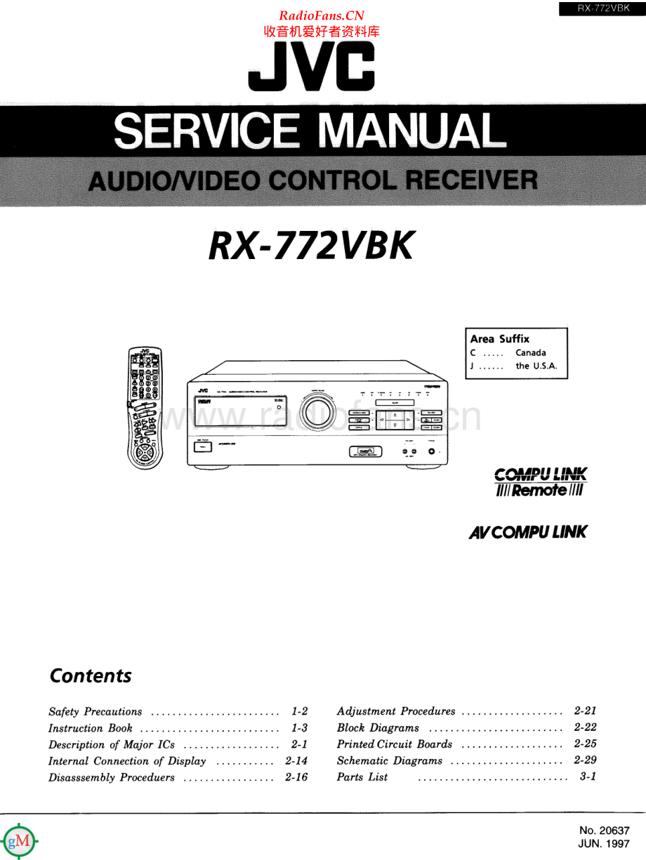 JVC-RX772VBK-avr-sm 维修电路原理图.pdf_第1页