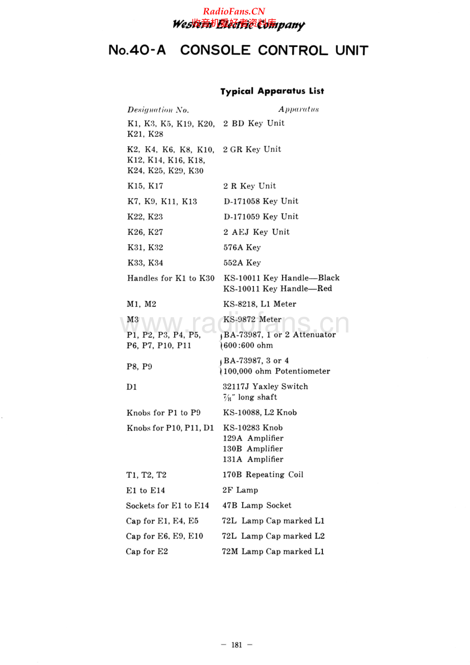 WesternElectric-40A-ccu-pl 维修电路原理图.pdf_第1页