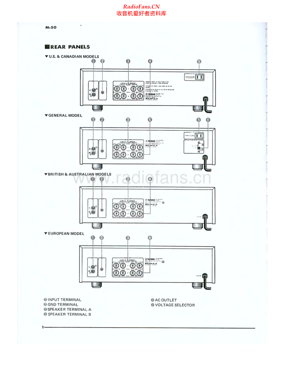 Yamaha-M50-pwr-sm 维修电路原理图.pdf_第2页