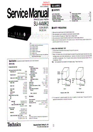 Technics-SUA4MK2-pre-sm(1) 维修电路原理图.pdf