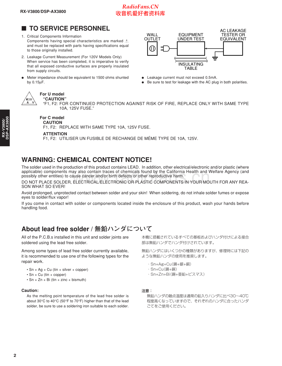 Yamaha-RXV3800-avr-sm(1) 维修电路原理图.pdf_第2页