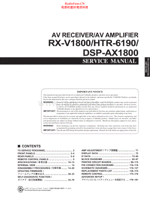 Yamaha-HTR6190-avr-sm 维修电路原理图.pdf