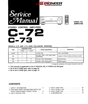 Pioneer-C72-pre-sm 维修电路原理图.pdf