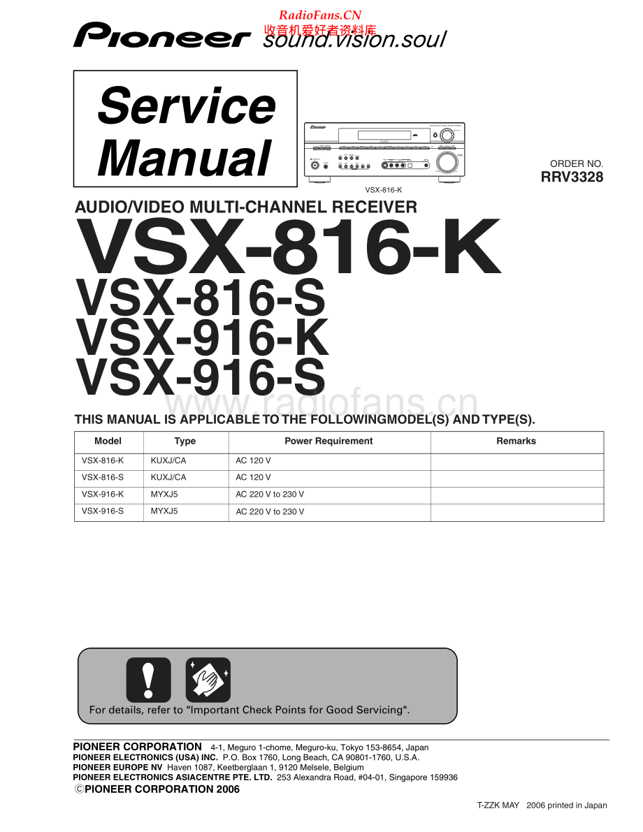 Pioneer-VSX916K-avr-sm 维修电路原理图.pdf_第1页