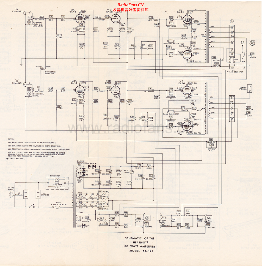 Heathkit-AA121-int-sch 维修电路原理图.pdf_第1页