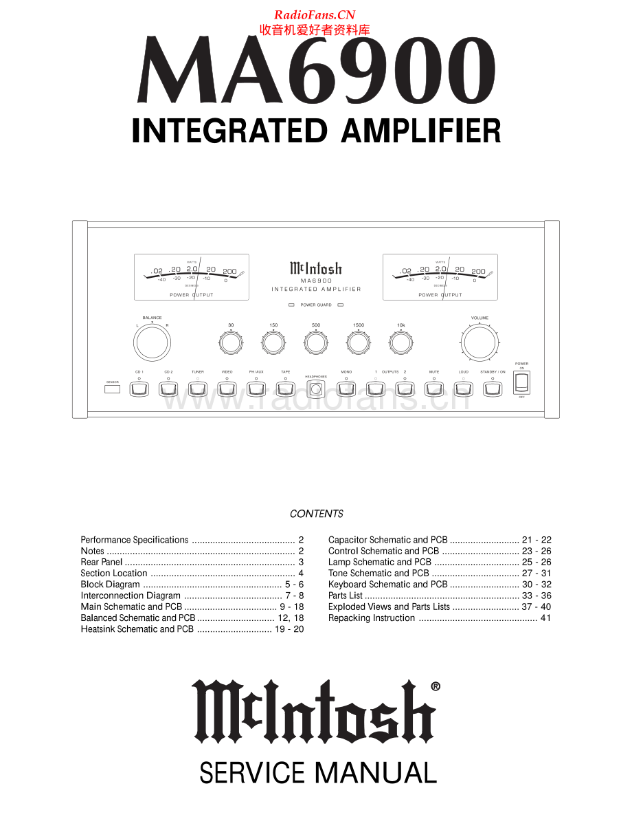 McIntosh-MA6900-int-sm 维修电路原理图.pdf_第1页