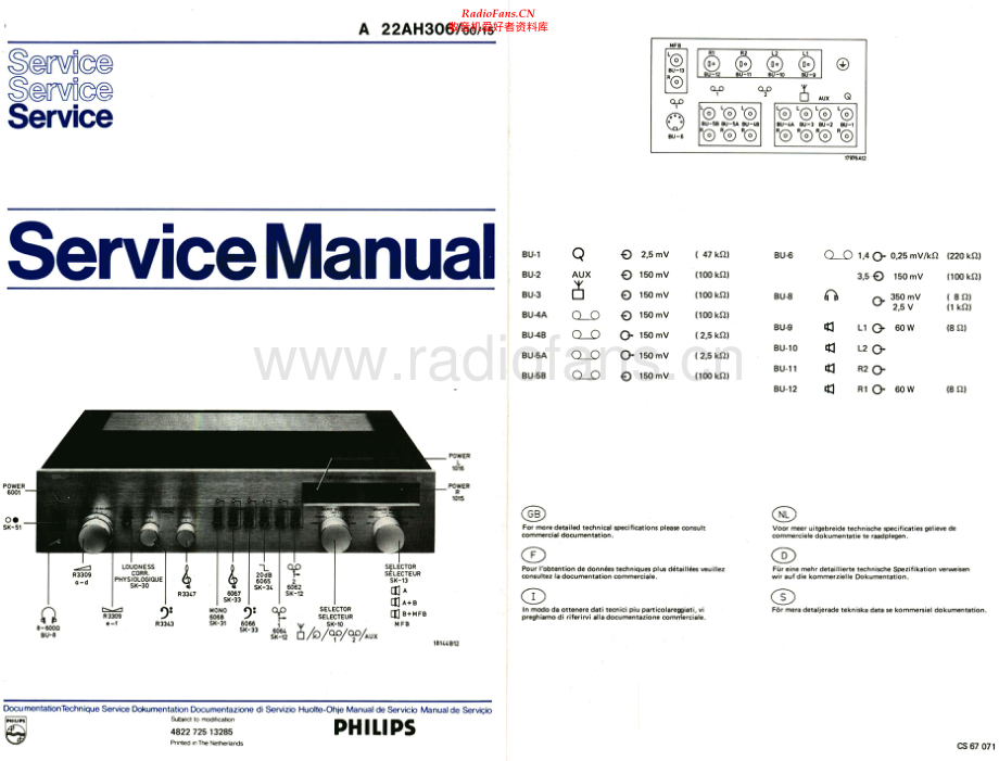 Philips-A22AH306-int-sm 维修电路原理图.pdf_第1页