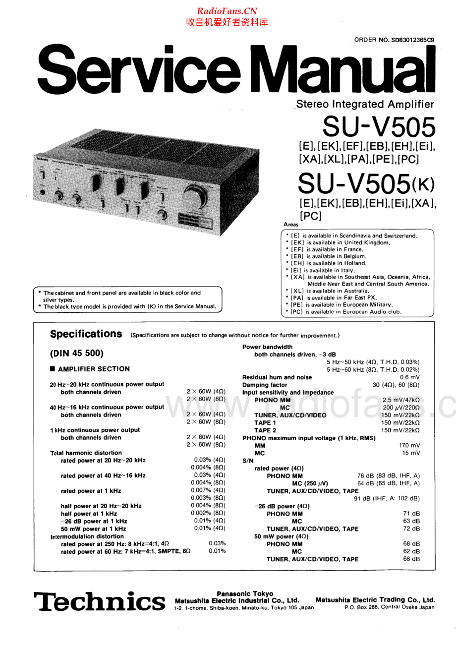 Technics-SUV505-int-sm(1) 维修电路原理图.pdf_第1页