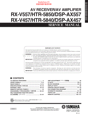 Yamaha-RXV457-avr-sm(1) 维修电路原理图.pdf