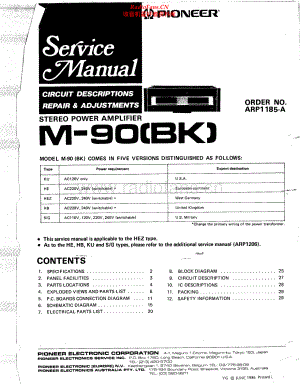 Pioneer-M90-pwr-sm 维修电路原理图.pdf