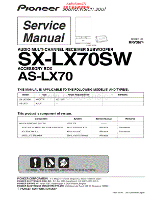 Pioneer-SXLX70SW-amr-sm 维修电路原理图.pdf
