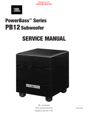 JBL-PB12_MK3-sub-sm 维修电路原理图.pdf