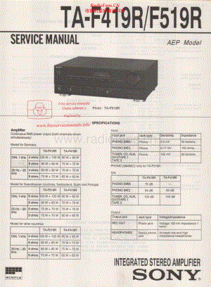 Sony-TAF519R-int-sm 维修电路原理图.pdf