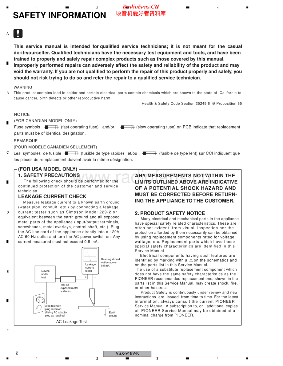 Pioneer-VSX818VS-avr-sm 维修电路原理图.pdf_第2页