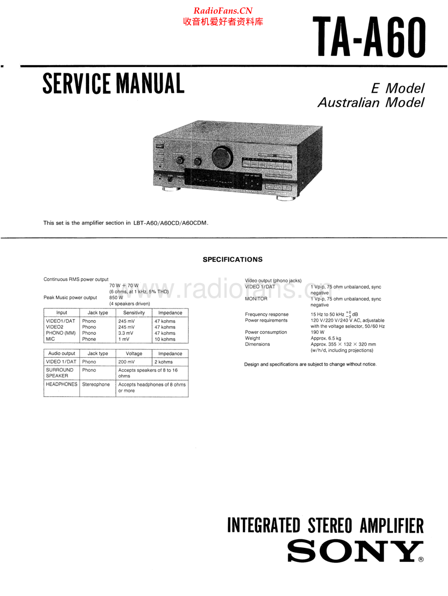 Sony-TAA60-int-sm 维修电路原理图.pdf_第1页