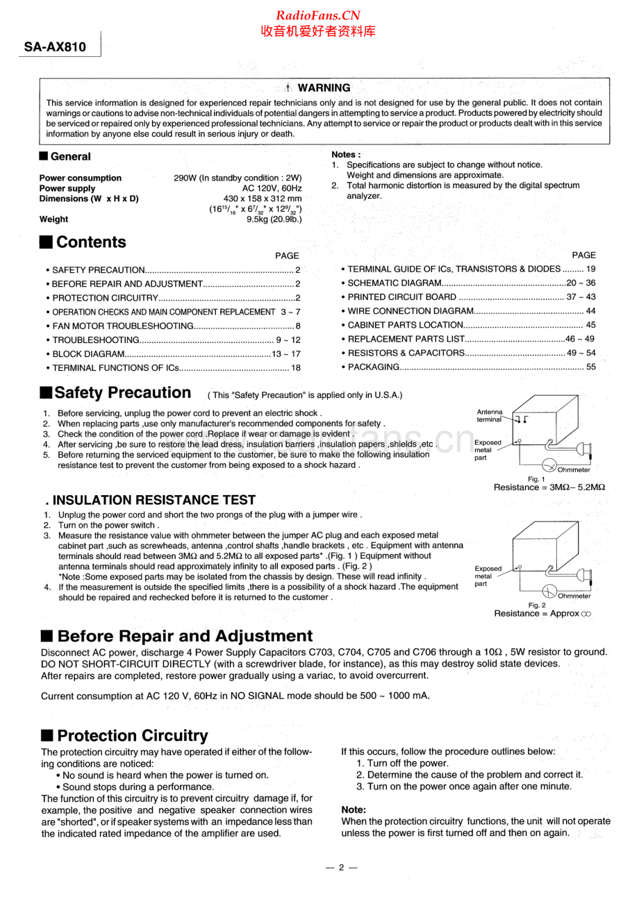 Technics-SAAX810-avr-sm 维修电路原理图.pdf_第2页