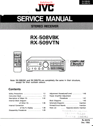 JVC-RX509VTN-sur-sm 维修电路原理图.pdf