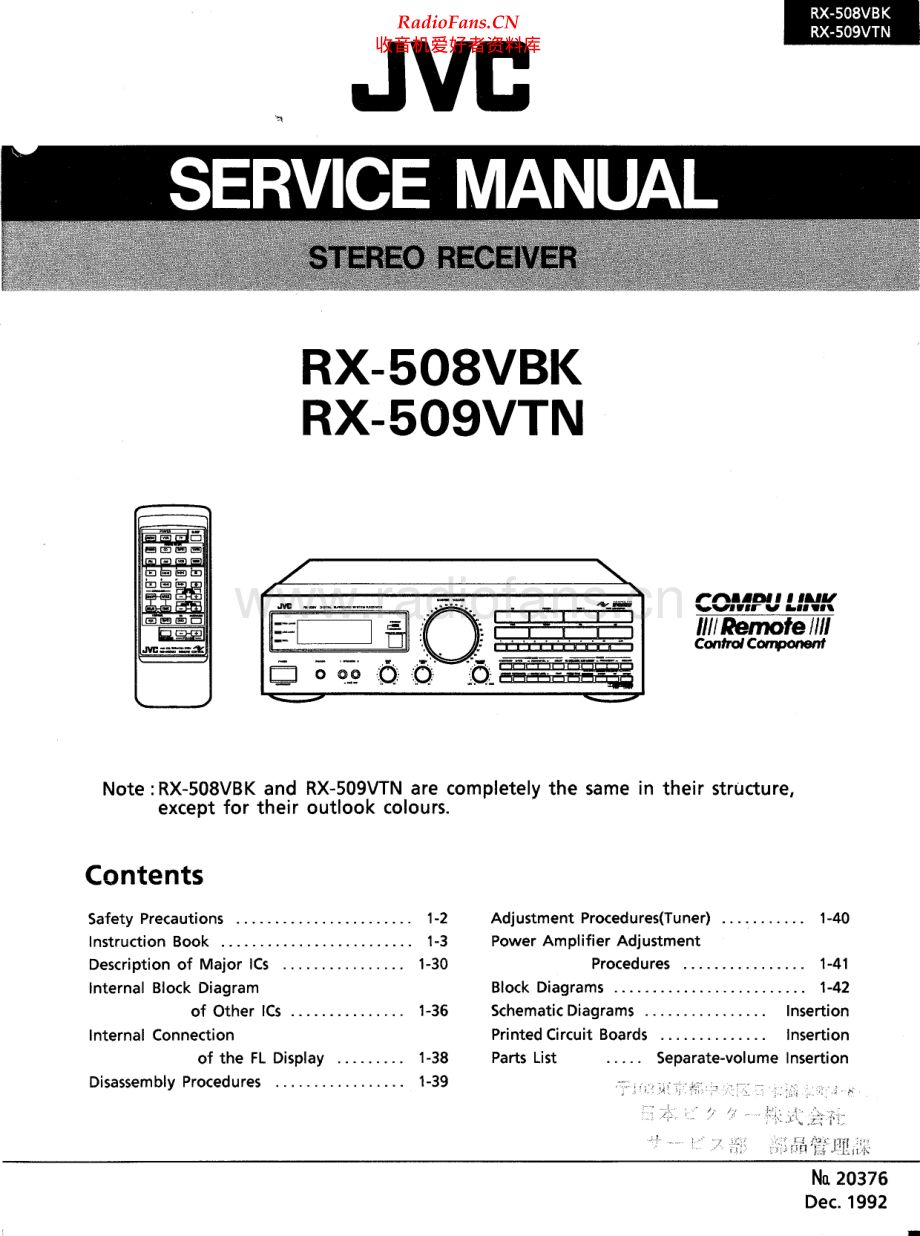 JVC-RX509VTN-sur-sm 维修电路原理图.pdf_第1页