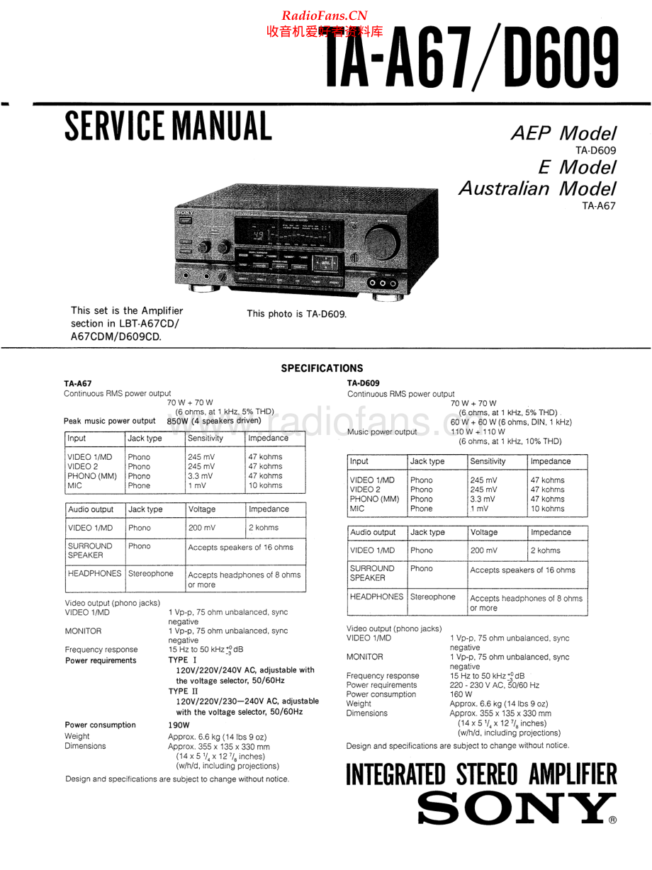 Sony-TAA67-int-sm 维修电路原理图.pdf_第1页