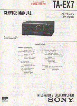 Sony-TAEX7-int-sm 维修电路原理图.pdf