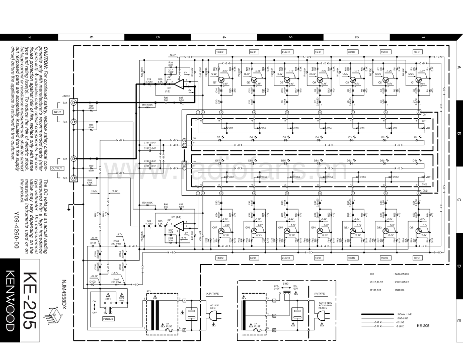 Kenwood-KE205-eq-sm 维修电路原理图.pdf_第3页