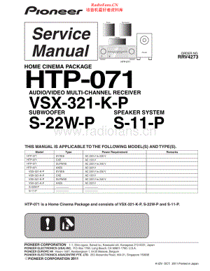 Pioneer-VSX321-avr-sm 维修电路原理图.pdf