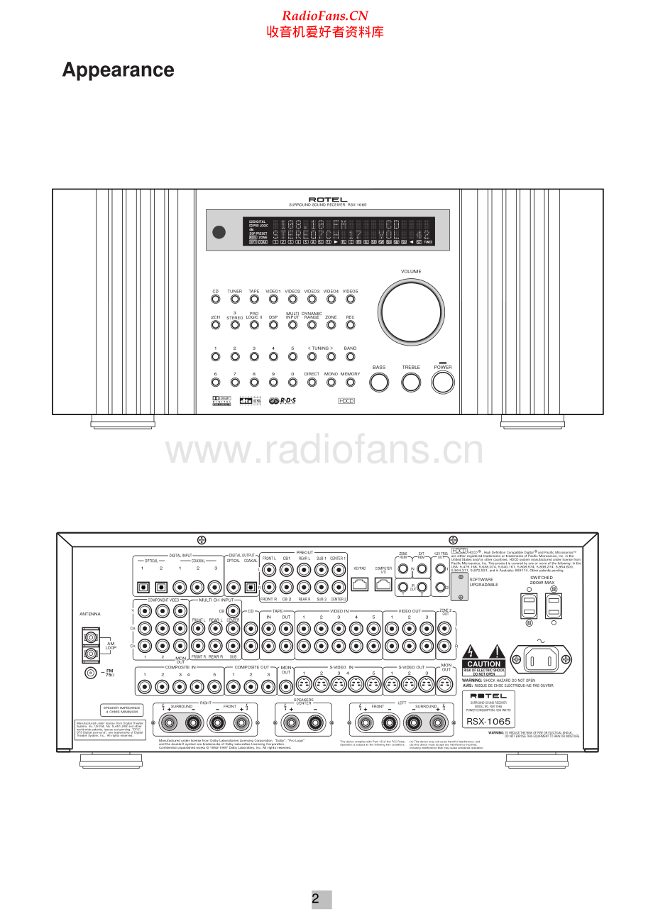 Rotel-RSX1065_v02-ssr-sm 维修电路原理图.pdf_第2页