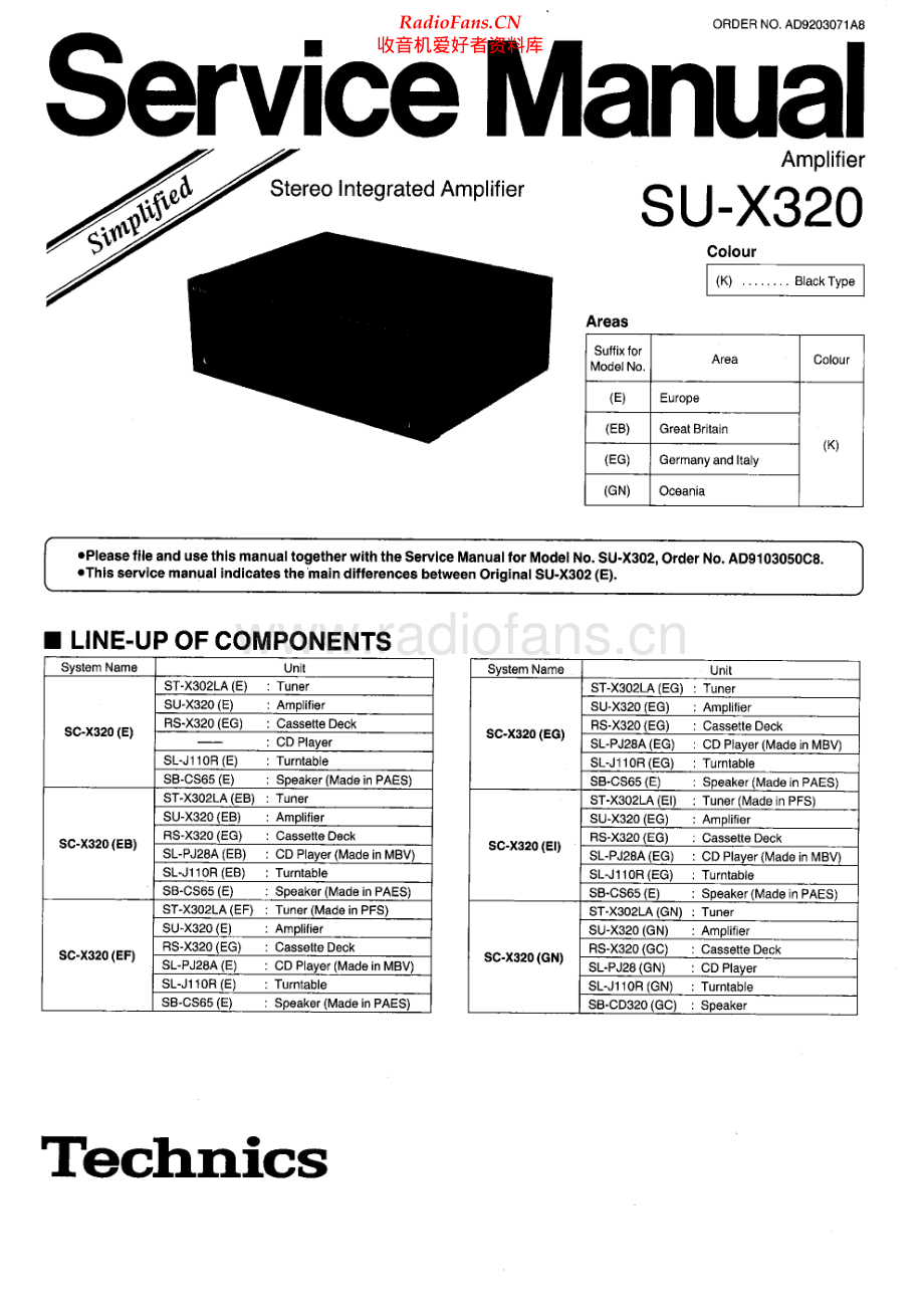 Technics-SUX320-int-ssm 维修电路原理图.pdf_第1页