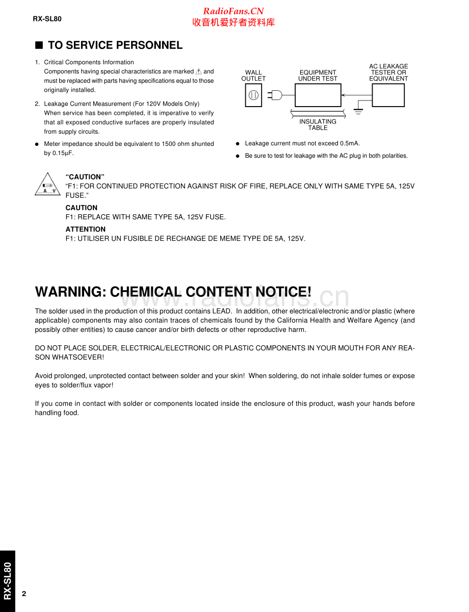 Yamaha-RXSL80-avr-sm(1) 维修电路原理图.pdf_第2页