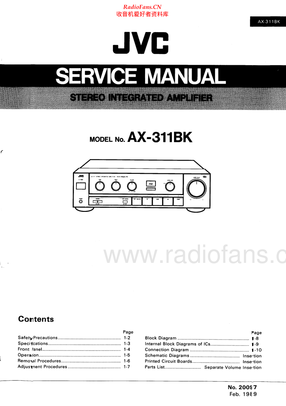 JVC-AX311BK-int-sm 维修电路原理图.pdf_第1页