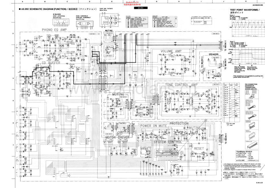 Yamaha-AX892-int-sch(1) 维修电路原理图.pdf_第1页