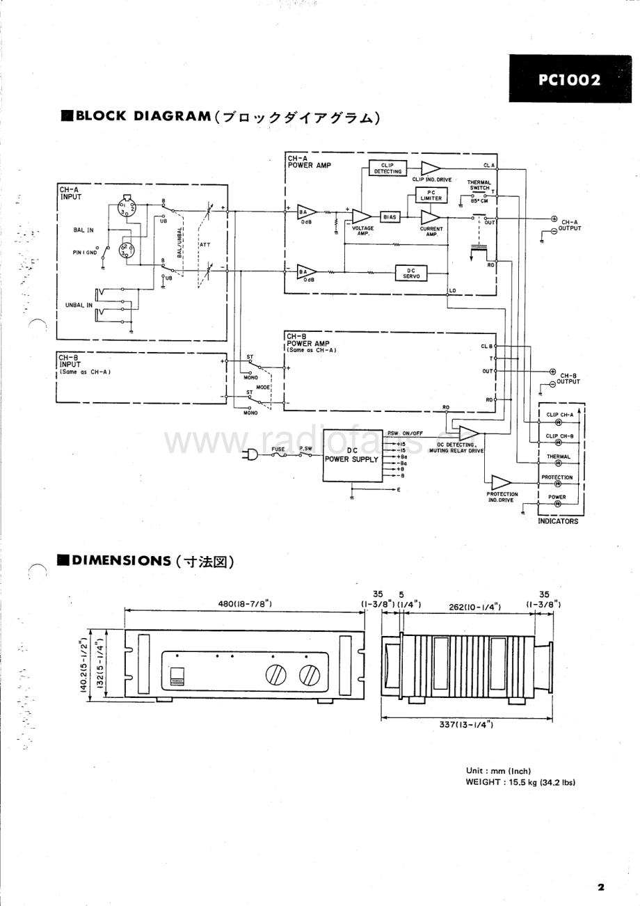 Yamaha-PC1002-pwr-sm 维修电路原理图.pdf_第3页