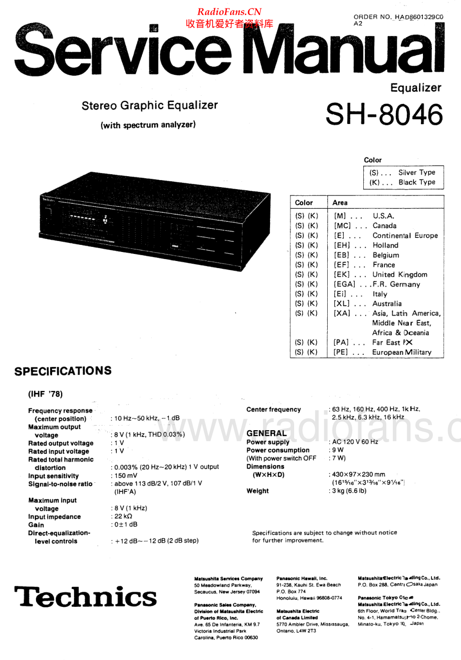 Technics-SH8046-eq-sm 维修电路原理图.pdf_第1页