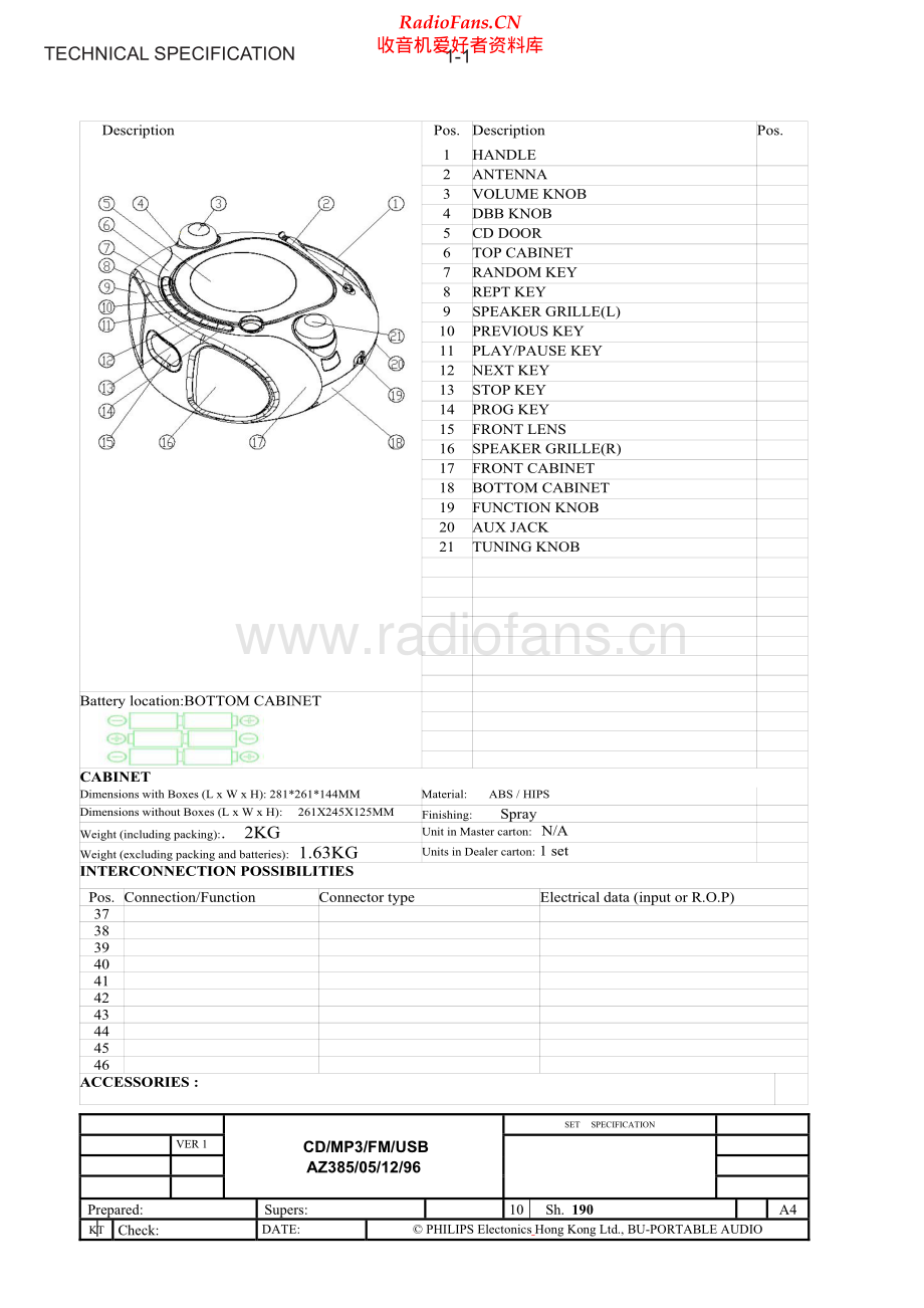 Philips-AZ385-gb-sm 维修电路原理图.pdf_第2页