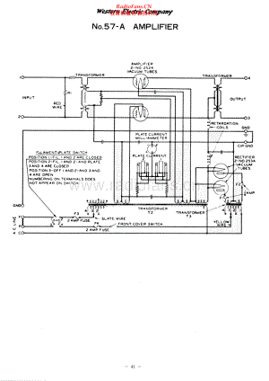 WesternElectric-57A-amp-sch 维修电路原理图.pdf